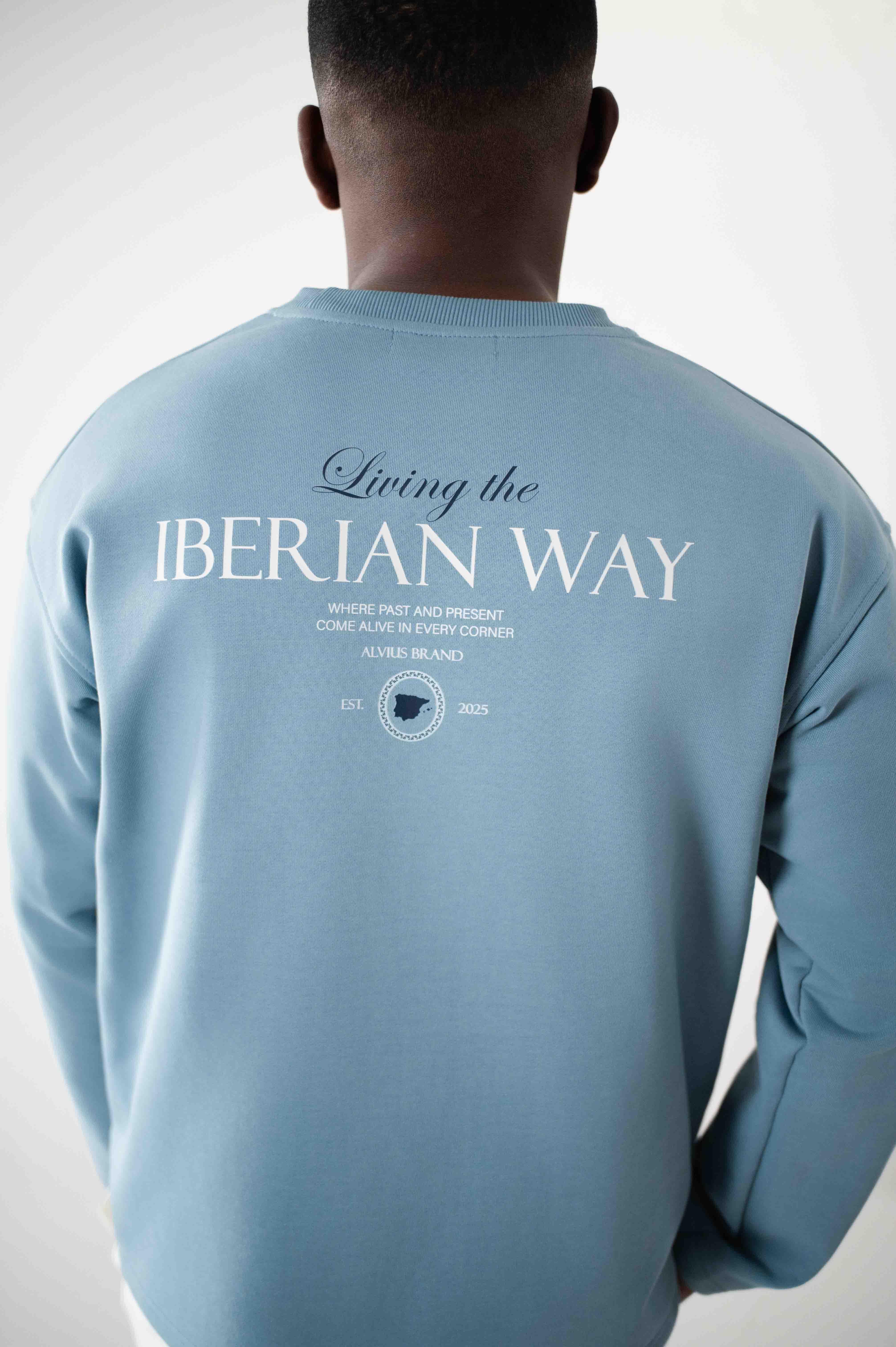 Iberian Way teal sweatshirt