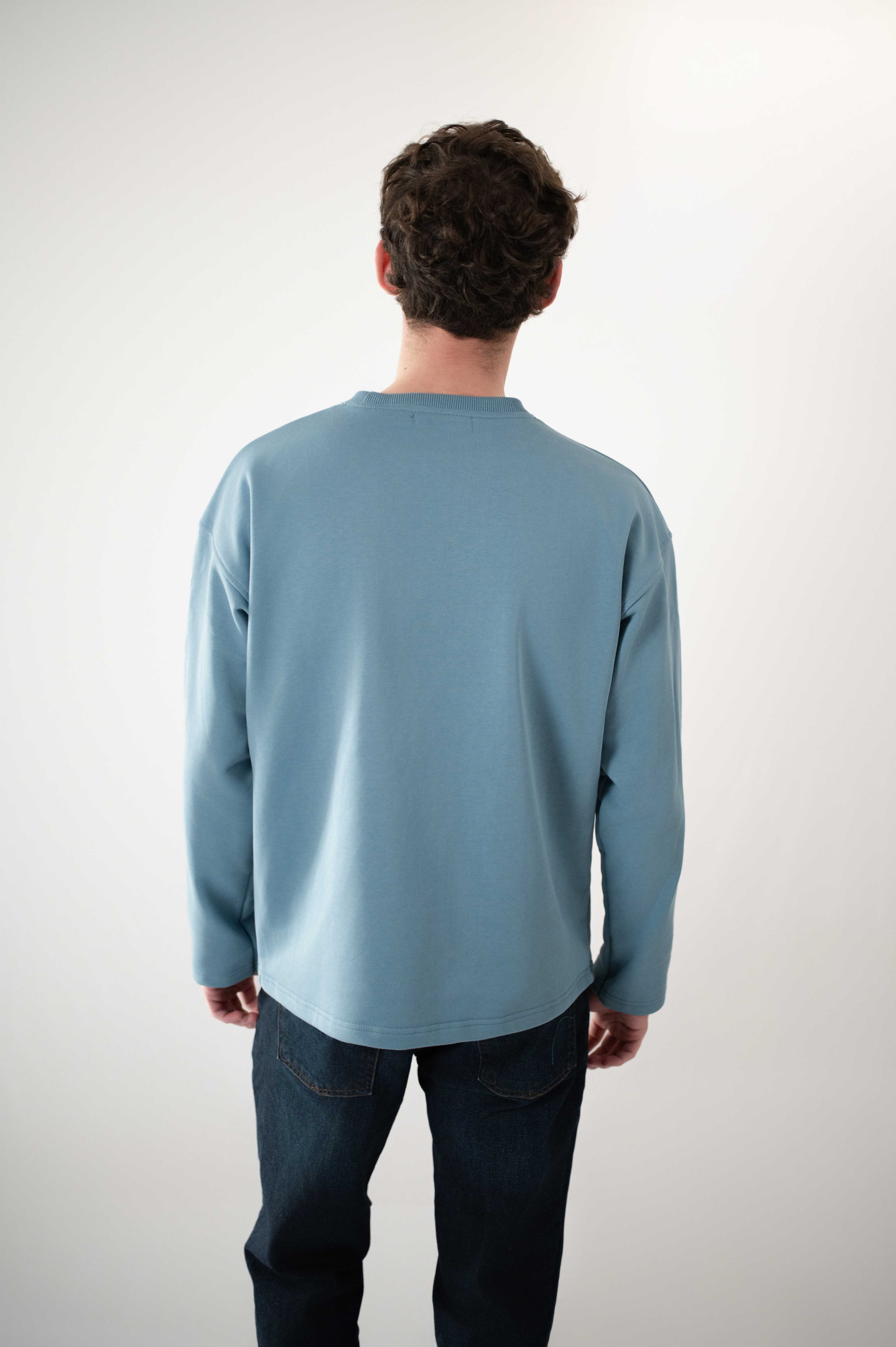 Sweatshirt - longsleeve - azul petróleo Alvius