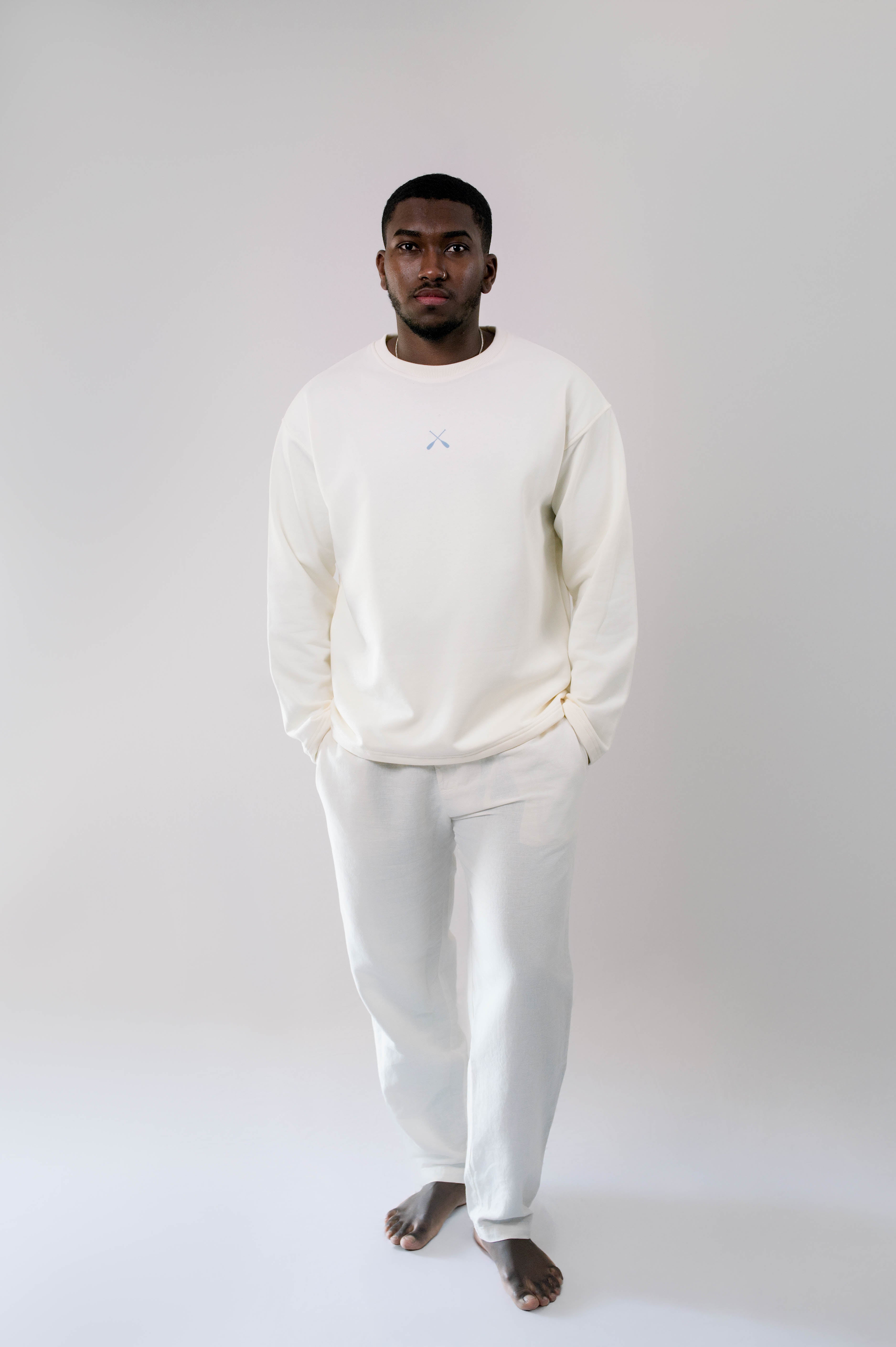 Sweatshirt - longsleeve - creme com o estampado "No hay verano sin beso" Alvius