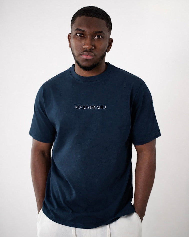 T-shirt azul marinho alvius
